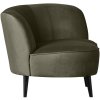 340476 156 03 VS FA Sara lounge fauteuil rechts warm groen
