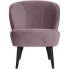 375690 WL 01 VS FA Sara Fauteuil fluweel warm lila