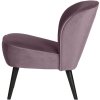 375690 WL 03 VS FA Sara Fauteuil fluweel warm lila