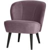 375690 WL 02 VS FA Sara Fauteuil fluweel warm lila EA