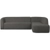 801251 Z 01 VS BP Sloping hoekbank rechts grijs zwart melange PS