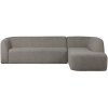 801251 G 01 VS BP Sloping hoekbank rechts grijs melange PS
