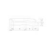 801251 Z 801251 W 801251 P 801251 N 801251 G 801251 B 50 BT Sloping hoekbank rechts