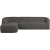 801250 Z 01 VS BP Sloping hoekbank links grijs zwart melange PS