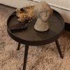 800330 C 800953 G 01 SF BP Face it deco papier mache clay Bounds bijzettafel M hout metaal antique goud 41xO41 VIERKANT