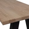 375896 E 01 VS FA Tablo eetkamerbankje eiken met utrecht poot fsc detail