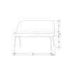 800086 Z T S R P NA N K G D C 910 802 501 50 BT Vogue dining bench