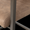 376052 T 02 VS Bas eetkamerstoel leerlook taupe detail