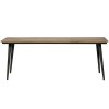800994 N 01 VS BP Guild eettafel naturel met zwart onderstel 220x90 PS EA