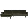 800905 156 01 VS BP Rodeo chaise longue links velvet dark green hunter EA