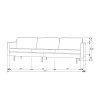 800543 NA N G 79 53 45 206 205 198 162 156 14 132 126 12 105 50 BT Rodeo 3 seater sofa