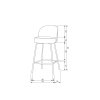 800294 Z T S R Q P NA N K G D C B A 910 802 501 01 50 BT Vogue barstool 65cm