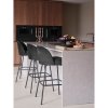800293 Z 01 SF BP Vogue barstoel 80cm fluweel zwart PS