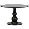 800014 Z 01 VS BP Blanco eettafel O120cm diep zwart EA
