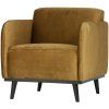 378670 14 02 VS BP Statement fauteuil met arm fluweel honing geel