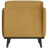 378670 14 04 VS BP Statement fauteuil met arm fluweel honing geel AK1