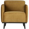 378670 14 01 VS BP Statement fauteuil met arm fluweel honing geel EA