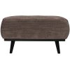 378663 T 01 VS BP Statement hocker platte brede rib taupe 80x55cm PS EA