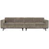 378657 L 01 VS BPH Statement 4 zits bank 280 cm platte brede rib clay PS EA