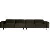 378656 156 01 VS BP Statement xl 4 zits bank 360 cm velvet warm groen EA