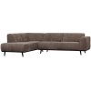 378652 T 02 VS BPH Statement hoekbank links platte brede rib taupe