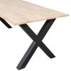 376017 A 01 VS FA Combi Tablo eiken 220x90cm en alkmaar poot detail