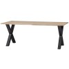 376017 A 02 VS FA Combi Tablo eiken 220x90cm en alkmaar poot SA