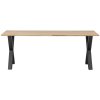 376017 A 01 VS FA Combi Tablo eiken 220x90cm en alkmaar poot