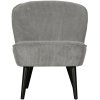 375690 G 01 VS FA Sara fauteuil ribstof vergrijsd groen PS