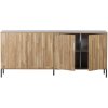 373471 B 04 VS WE New Gravure dressoir 200cm eiken blanke lak