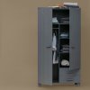 365536 GBS 01 SF FA Dennis kast met laden grenen steel grey geborsteld