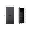 CONNECT 2-DOORS - ZÁSUVKA - STRIP DOORS BLACK