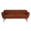 340451 126 01 VS Rocco sofa 187cm velvet roestbruin F1