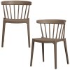 378634 BM 01 VS FA Set van 2 Bliss tuinstoel met spijlen coffee bruin melange SV2