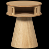 375058 N 03 VS FA Karri nachtkastje rond hout naturel