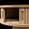 375058 N 02 VS FA Karri nachtkastje rond hout naturel detail