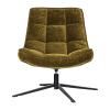 374074 G 02 VS ES Maudi draaifauteuil chenille structuur groen F1