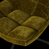 374074 G 01 VS ES Maudi draaifauteuil chenille structuur groen detail