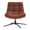 374074 R 02 Maudi draaifauteuil chenille structuur bruin F1