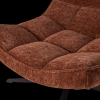 374074 R 01 Maudi draaifauteuil chenille structuur bruin detail