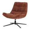 374074 R 01 Maudi draaifauteuil chenille structuur bruin FA