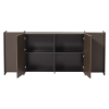 377893 MI 02 VS WP Brock dressoir 200cm essen fineer middenbruin F2