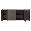 377893 MI 03 VS WP Brock dressoir 200cm essen fineer middenbruin F3