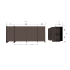 377893 MI 50 BT Brock dressoir middenbruin