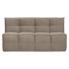 400561 WT 01 VS VT Cluster eetbankje met rugleuning velvet warm taupe F1
