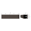 400521 MI 50 BT Settle down tv meubel 200cm middenbruin