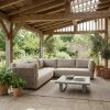 377741 Z 01 SF WO Sora tuin loungeset metaal touw zand vierkant AI
