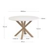 argo white top jedalensky stol