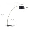juhe black podlahova lampa