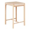 Abano Counter Chair - stolička s prírodným prúteným sedadlom, topoľové drevo, prírodná farba